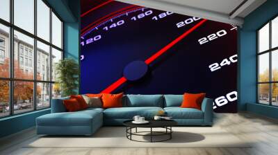 Speedometer up and close Wall mural