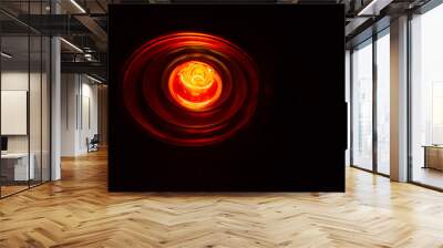 infrared lamp taught with dark background Wall mural