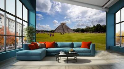 Landscape view at Chichen Itza Mayan archeological site Wall mural