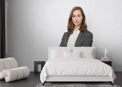 Businesswoman looking confident in the camera Wall mural