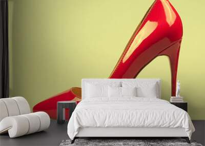 red shoes Wall mural