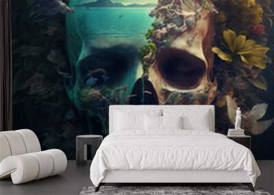 life and death nature Wall mural