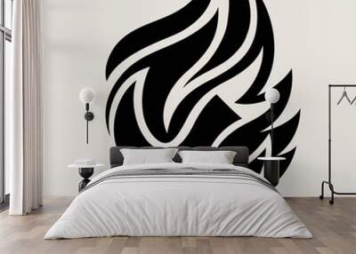 Holyspirit Fire Logo, art vector design Wall mural