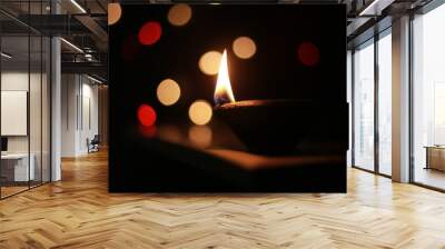 candles in the night Wall mural