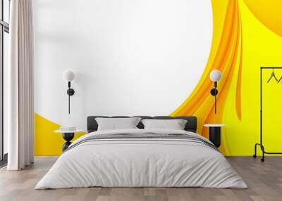 enmarcado circulo amarillo Wall mural