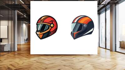 motorcycle helmet icon, icon motorcycle helmet, Modern motorcycle helmet line icon, Motorcycle helmet line icon, Motorcycle helmet vector icon set. motorcycle helmet Wall mural