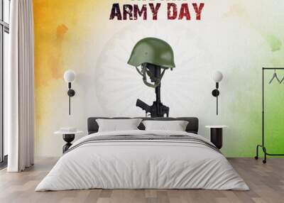 Indian army day. national theme background. Wall mural