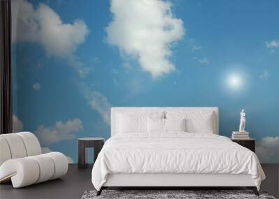 Cloudy sky background Wall mural