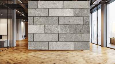 natural brick wall texture background abstract, seamless grey bricks design, ceramic vitrified elevation wall tiles. Interior exterior wall cladding, parking tiles, paver cement blocks  Wall mural