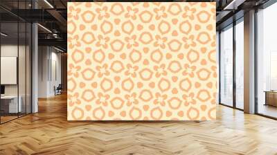 seamless pattern. digital paper in orange Wall mural