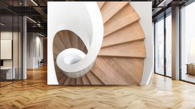 spiral staircase inside the building Wall mural