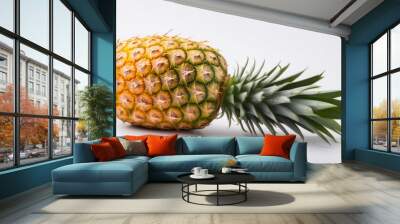 a single pineapple isolated Wall mural