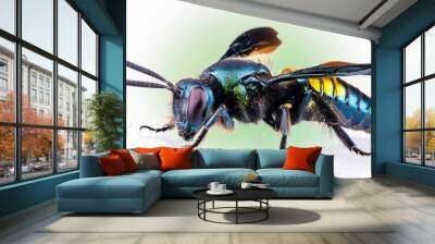 bee tropical carpenter bee xylocopa latipes tropical carp Wall mural