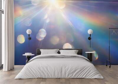 blurred refraction light bokeh or organic flare overlay effect Wall mural