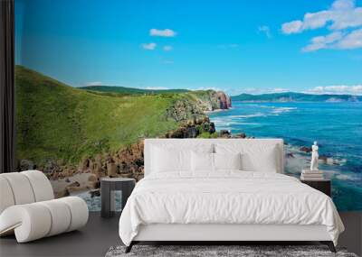 Beautiful wild coastline of Atlantic ocean Wall mural