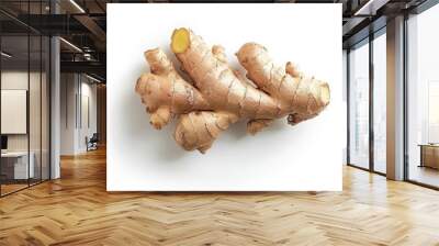 ginger isolated on white background Wall mural