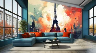 paris, travel, france Wall mural