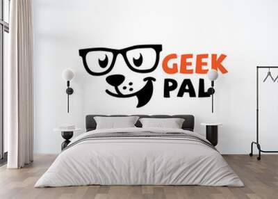 Geek pal logo Wall mural