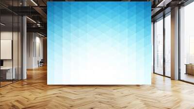 Abstract blue geometric technology background  Wall mural