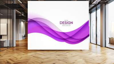 Abstract colorful vector background, color flow liquid wave for design brochure, website, flyer. Wall mural