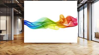 Abstract colorful vector background, color flow wave for design brochure, website, flyer. Wall mural