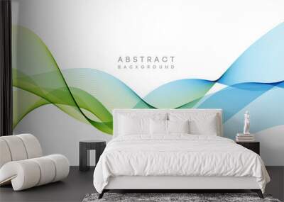 Abstract colorful vector background, color wave for design brochure, website, flyer. Wall mural