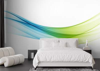 Abstract colorful vector background, color wave for design brochure, website, flyer. Wall mural