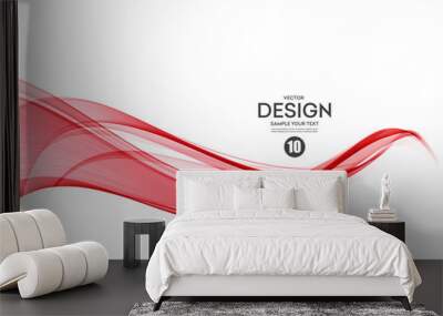 Abstract colorful vector background, color wave for design brochure, website, flyer. Wall mural