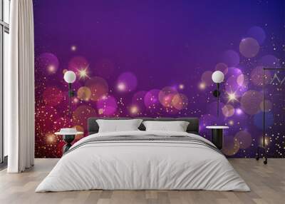 Holiday Abstract shiny color gold design element Wall mural