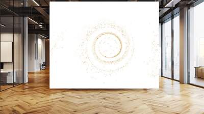 Set of Abstract shiny gold glitter design element Wall mural