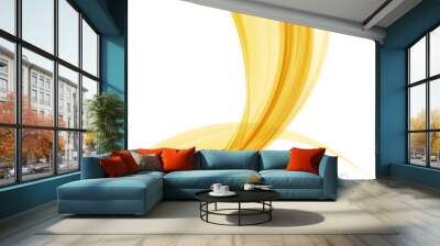 Smooth wave stream line abstract header layout. Vector Wall mural