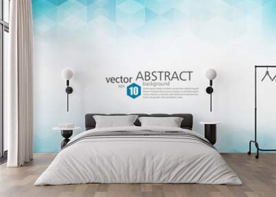 Vector Abstract geometric background. Template brochure design Wall mural