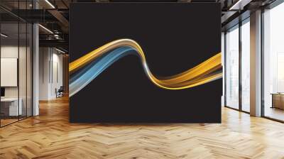 Vector Abstract shiny color wave design element Wall mural