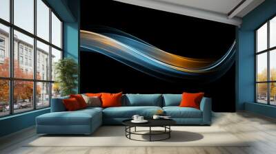 Vector Abstract shiny color wave design element Wall mural