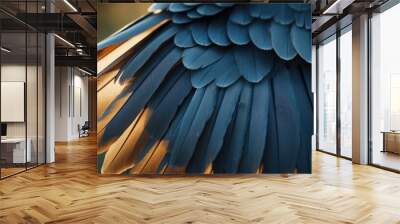 Close-up of Bird Feathers Wall mural