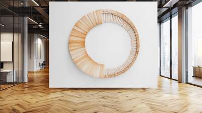 Wooden Circle Art Wall mural