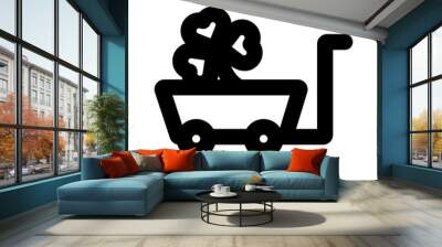 pull cart Wall mural