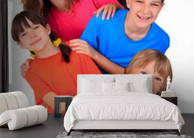 Group of happy children Wall mural