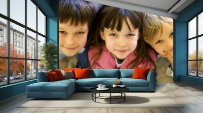 looking children Wall mural