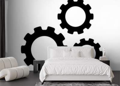 Gear icon  Wall mural