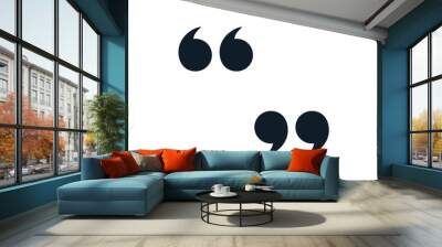 Quote icon vector logo template Wall mural