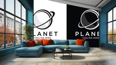 logo design planet modern template Wall mural