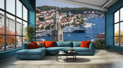 Nice City Hvar in Hvar Island in Croatia Wall mural