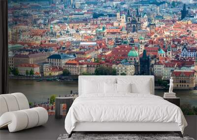 View of the city of Prague Wall mural