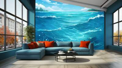 sea and sky Wall mural