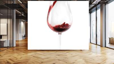 red wine pouring down from a wine bottle Wall mural