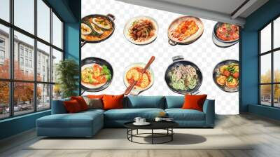 Korean food isolated vector illustration Wall mural