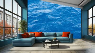 deep blue sea patern wave ripple for wallpaper or background Wall mural