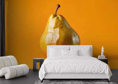 orange pear in a isolated background Wall mural