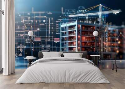 Building information modeling technology Wall mural